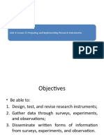 Unit 4-Lesson 11-Preparing and Implementing Research Instruments