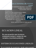 Sistema de Ecuaciones Lineales