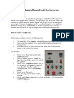 Operating Manual of Smoke Density Test Apparatus