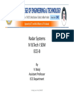 Unit-5 - Detection of Radar Signals in Noise