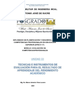 DOSSIER UNIDAD III Evaluacion Por Competencias