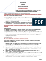 11 Economics Statistics For Economics Introduction Notes and Video