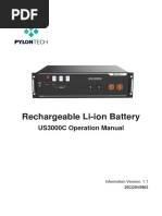 Rechargeable Li-Ion Battery: US3000C Operation Manual