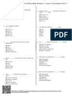 613 English Grammar Level Test MCQ With Answers Lower Intermediate Part 1