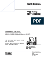 Parts Manual: TRUCK MODEL: C20-33 (35) L SERIAL NUMBER: P232L-224 & Above 9644 KF