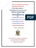 Production of Hydrogen by Steam Reforming Process