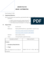 Lesson Plan in Grade 1 Mathematics: I. Competencies/Objectives