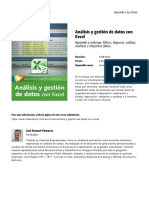 Analisis y Gestion de Datos Con Excel