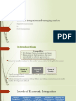 Economic Integration and Emerging Markets