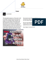 Arduino Neural Network Robot