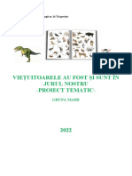 4.pr. Tematic - Animalele Au Fost Și Sunt În Jurul Nostru-2022