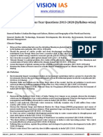 WWW - Visionias.in: Environment Previous Year Questions 2013-2020 (Syllabus-Wise)