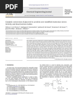 Catalytic Conversion of Glycerol To Acrolein Over Modified Molecular Sieves