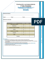 1° Grado - Exámen 2do Trimestre