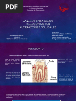 Cambios en La Salud Periodontal Por Alteraciones Oclusales