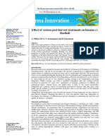 Effect of Various Post-Harvest Treatments On Banana Cv. Rasthali