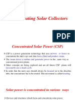 Concentrating Solar Collectors