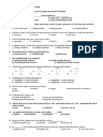 Exam On Proteins & Enzymes and Lipids: I. Multiple Choice. Submit All Your Answers To Google Classroom in PDF Format