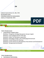 Strategi Manajemen Human Capital: Meeting 1