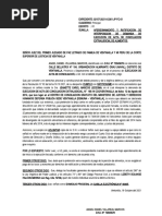 Escrito #02 - Ratificacion de Demanda de Ejecucion de Acta de Conciliacion - Angel Daniel Villareal Baldeon