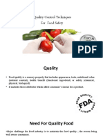 Quality Control Techniques For Food Safety