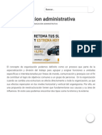 Reorganizacion Administrativa