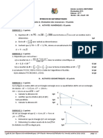 A. Activités Numériques: 05 Points