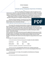 1.the History of Germanic Group of Languages, Importance of Studying It