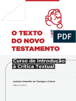 Curso Critica Textual Proposta