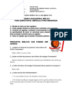 Dinámica para Ejercitar El Versiculo para Memorizar Basquetbol Biblico