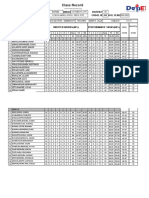 Grade 8 Genereosity Filipino Grading Sheet