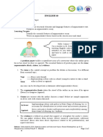 English 10: Argumentative Thesis, Claims, and Evidence