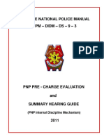 Philippine National Police Manual PNPM - Didm - Ds - 9 - 3: (PNP Internal Discipline Mechanism)