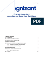 External Credentials Associate Guidelines