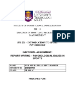 Individual Report Sport Psychology