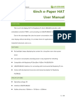 6inch E-Paper HAT User Manual