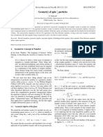 Geometry of Spin Particles: 1. Geometric Concept of Number