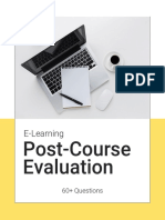 E-Learning Post-Course Evaluation 60 Questions