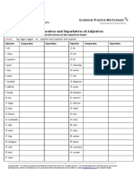 Comparatives and Superlatives of Adjectives: Grammar Practice Worksheets