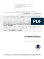 Design and Analysis of Circular Ring Microstrip Antenna