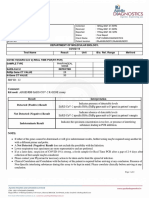 Department of Molecular Biology. Covid 19 Test Name Result Unit Bio. Ref. Range Method