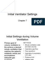 Initial Ventilator Settings