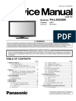Panasonic Th-l32x20s Chassis La01