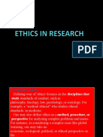 Ethical Issues in Research