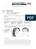 What's More: Activity 1 Understanding Speech Act