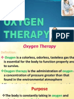 Oxygen Therapy. Methods of Oxygenation