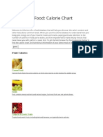 Calories in Food: Calorie Chart Database