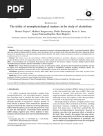 The Utility of Neurophysiological Markers in The Study of Alcoholism