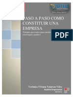 Paso A Paso Como Constituir Una Empresa