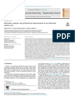 Kinematic Analysis and Geometrical Improvement of An Industrialrobotic Arm